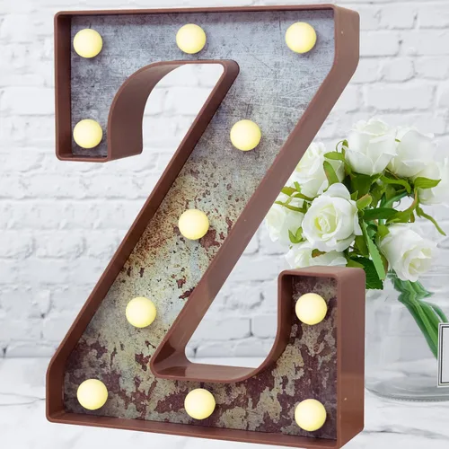 Vista 31 de Elnsivo - Letras con luces LED, efecto a hierro