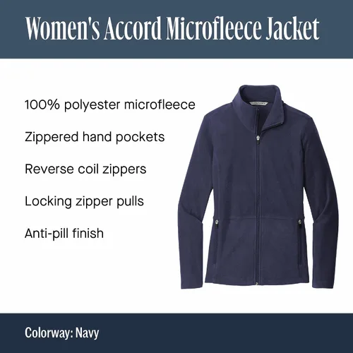 Vista 6 de Port Authority Chaqueta de microfibra Accord para mujer Negro