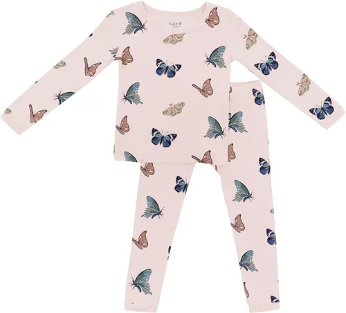 Vista 26 de KYTE BABY Juego de pijama para niños pequeños – Pijamas para niños pequeños hechas de material de rayón de bambú suave Pollito de Aloe