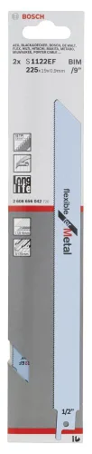 Vista 2 de Bosch 2608656042 Hoja de sierra sable S1122 Ef 2 Pcs