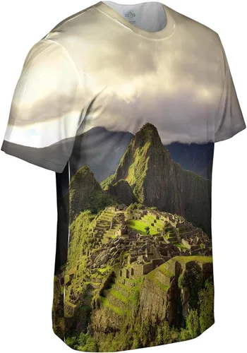 Vista 3 de Yizzam- Machu Picchu Sunrise Camiseta para hombre