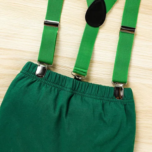 Vista 6 de GRNSHTS Ropa divertida de primer cumpleaños para bebé niño, mameluco con pajarita, mameluco para tartas