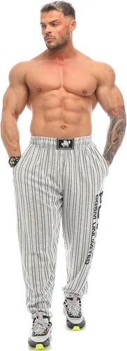 Vista 3 de BIG SAM SPORTSWEAR COMPANY Pantalones deportivos holgados con bolsillos para hombre, pantalones de gimnasio Oldschool