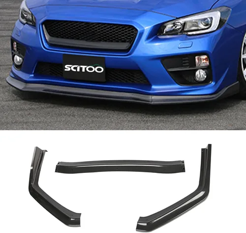 Vista 25 de SCITOO Alerón de borde de parachoques delantero mate negro para Ford Focus ST años 2013-2014 - Spoiler frontal de polipropileno