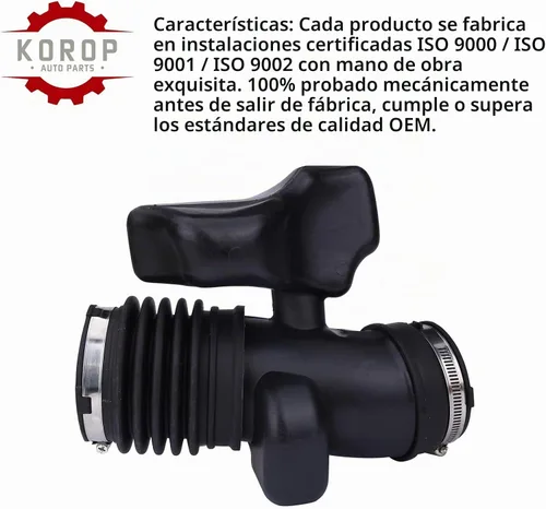 Vista 5 de Manguera limpiadora de entrada de aire SUSTITUYE # 25783713 Compatible con 2009 2010 2011 Buick Enclave Chevy Traverse GMC Acadia Saturn Outlook