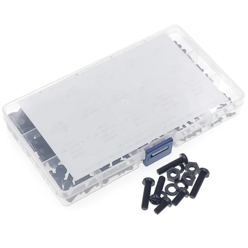 Vista 7 de Juego surtido de tornillos métricos M2 M2.5 M3 M4 M5 de nylon Phillips de cabeza plana (negro) Metric M2 M2.5 M3 M4 M5 Tornillos de cabeza