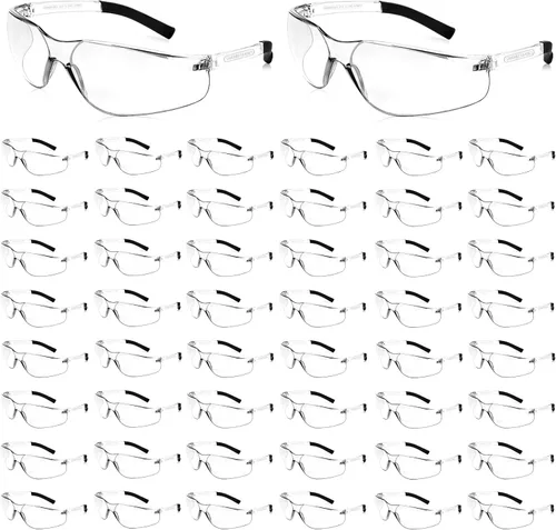 Vista 10 de WFEANG Gafas de seguridad con certificación ANSI Z87.1 para hombres y mujeres, gafas protectoras de laboratorio duraderas para química e