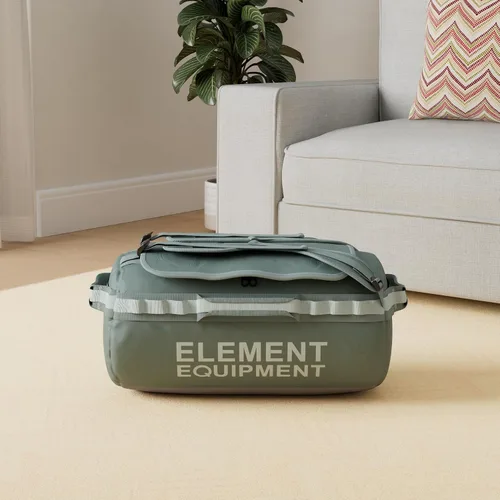 Vista 27 de Element Equipment Trailhead Bolsa de lona con correas de hombro de tela impermeable, Color verde azulado., Large 85 Liters