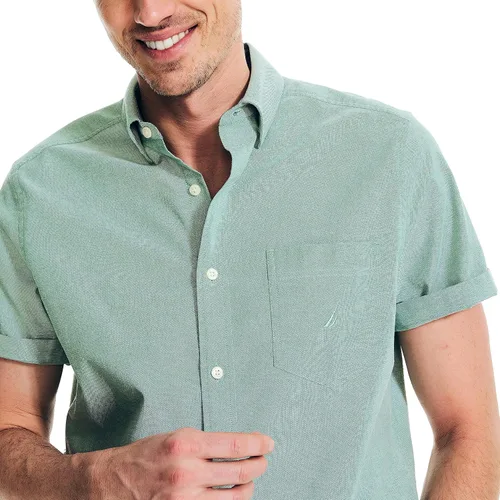 Vista 3 de Nautica Men's Short-Sleeve Oxford Shirt