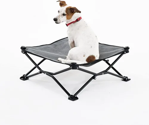 Vista 9 de Coolaroo On-The-Go Cama Elevada para Perros - Cama Plegable Emergente de Viaje para Perros con Tela Transpirable, Resistente a la Humedad, Bolsa