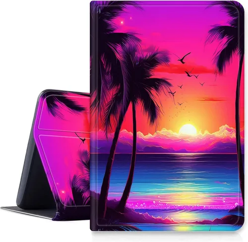 Vista 10 de Funda para tablet Amazon Kindle Fire HD 10 y 10 Plus de 10.1" (11ª generación, versión 2021), funda plegable con función de encendido y apagado