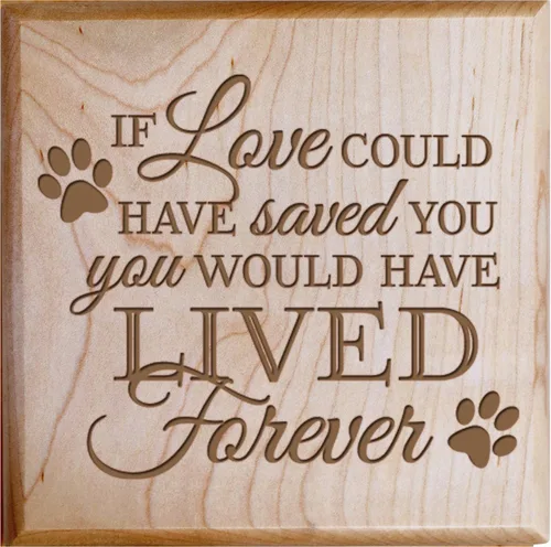 Vista 3 de LifeSong Milestones Urnas para mascotas, pequeña caja de recuerdo de condolencias para urna de mascotas para cenizas If Love Could Have You Pequeña