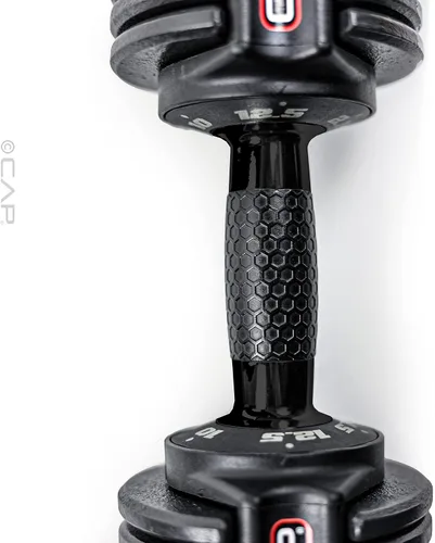 Vista 50 de CAP ADJUSTABELL - Juego de mancuernas ajustables de selección rápida de primera calidad para entrenamiento de fuerza, individuales y pares, 12.5