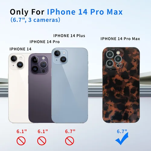 Vista 2 de Funda para iPhone 14 Pro Max, Funda ligera de caparazón de tortuga de TPU para mujeres, soporte de teléfono protector a prueba de golpes y caídas