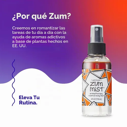 Vista 6 de Indigo Wild Zum Mist - Spray para habitación y cuerpo, pachulí, 4 onzas líquidas (paquete de 2)