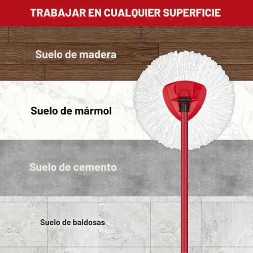 Vista 6 de 2 unidades de cabezales de repuesto para mopa giratoria O-Cedar, recambios de mopa giratoria de microfibra, repuesto de cabezal de mopa de limpieza
