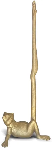 Vista 13 de WallCharmers Soporte para toallas de papel dorado, soporte de papel higiénico o de cocina de metal para piso o encimera, gato dorado