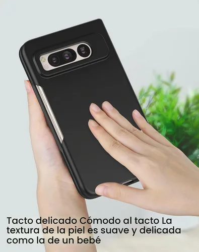 Vista 4 de Foluu Funda para Google Pixel Fold 2023, ultrafina y delgada de PC mate con agarre antideslizante, cubierta protectora completa de protección