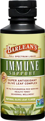 Vista 9 de Barlean's Olive Leaf Complex - Spray para la garganta, suplemento de apoyo inmunológico con menta, limón y salvia para aliviar la picazón