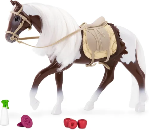 Vista 11 de Lori Philippa's Horse & Stable Set, Mini Doll Barn Playset, Rosa, Muñecas