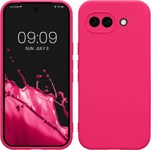 Vista 228 de kwmobile Funda compatible con Google Pixel 9 - Funda protectora delgada de TPU para teléfono - Acabado mate suave - Piedra antigua