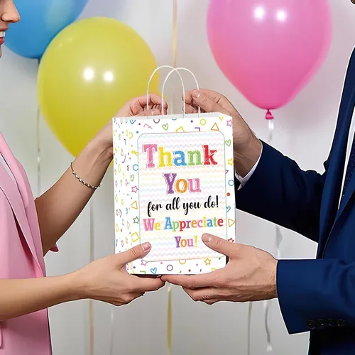 Vista 5 de Bolsas de regalo de agradecimiento para empleados: 16 piezas geniales regalos de agradecimiento para empleados, pequeñas bolsas de regalo