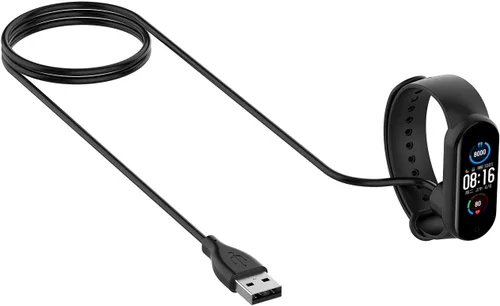 Vista 3 de Cargador para Xiaomi Mi Band 5 6 7, Amazfit Band 5, cable de carga magnética USB, accesorios de repuesto de 1.64 pies (1)