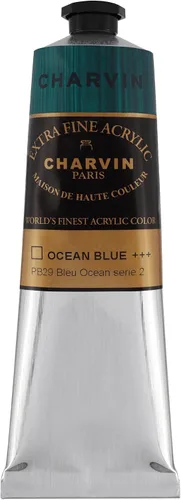 Vista 90 de Charvin Pintura acrílica profesional extrafina – verde absenta, tubo de 2.1 fl oz, pigmentos de triple fresado, resistente a la luz, pinturas