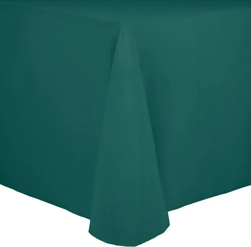 Vista 3 de Ultimate Textile Cotton-Feel - Mantel ovalado de poliéster hilado resistente a las manchas y a las arrugas, lavable a máquina, color berenjena, 1