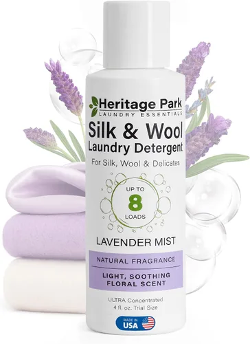 Vista 11 de Heritage Park - Detergente para ropa de seda y lana, sin fragancia, hipoalergénico, pH neutro, probado por dermatólogos, sensible a la piel, sin