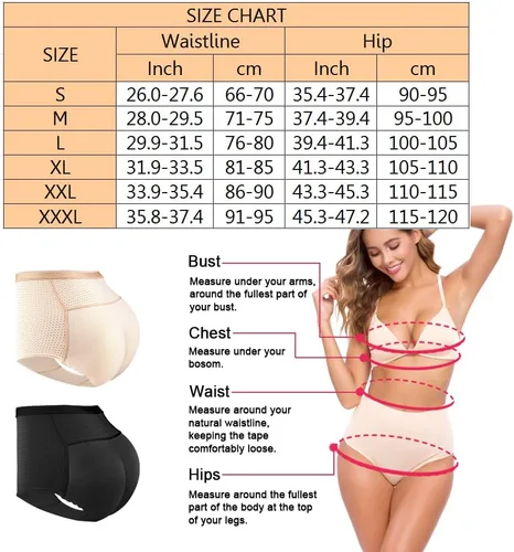 Vista 2 de NINGMI Bragas de control acolchadas con levantamiento de glúteos para mujer, ropa interior para mejorar la cadera