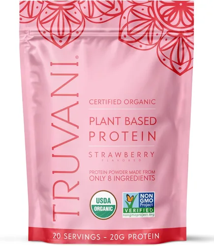 Vista 14 de Truvani Proteína en polvo de guisante vegana Banana Canela 20g de proteína vegetal orgánica 20 porciones Keto Sin gluten ni lácteos Bajo