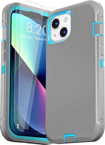 Vista 16 de Funda para iPhone 13 (6.1 pulgadas), con 2 protectores de pantalla de vidrio templado