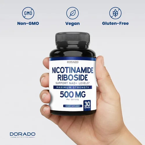 Vista 7 de Ribosida de nicotinamida de 500 mg (30 unidades) Suplemento NAD - Suplemento NR para mujeres y hombres para apoyar los niveles de NAD+ - NAD Booster