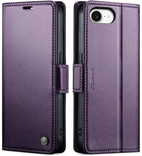 Vista 20 de QLTYPRI Funda tipo cartera para iPhone 7/8/SE 2020/SE 2022 con tarjetero, color azul