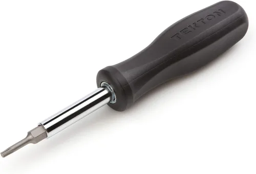 Vista 22 de TEKTON Destornillador multi-punta Phillips/ranurada 6-en-1 (#1 x 3/16 pulgadas, #2 x 1/4 pulgadas, Negro) DMS14001