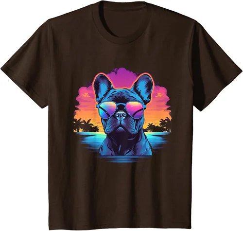 Vista 33 de Camiseta de perro Bulldog Francés para hombres y mujeres, Negro