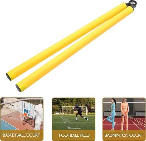 Vista 6 de INOOMP Bastones de entrenamiento de fútbol Bastones de slalom Fútbol Agilidad y Escalera Equipo de entrenamiento para deportes al aire libre Fitness