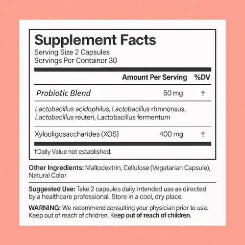 Vista 2 de Women's Health - Probiótico femenino - Salud vaginal y apoyo para el equilibrio del pH - Probiótico diario para mujeres con Lactobacillus