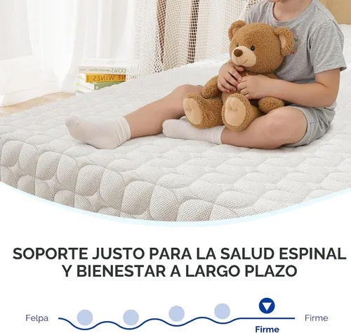 Vista 6 de Gelsea Colchón tamaño individual de 6 pulgadas, colchón de espuma viscoelástica de gel firme en una caja, soporte firme de espalda para alivio