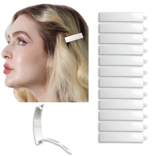 Vista 10 de Juego de 12 pasadores de pelo para mujeres y niñas, pinzas para cabello grueso y fino, accesorios para el cabello no metálicos, agarre