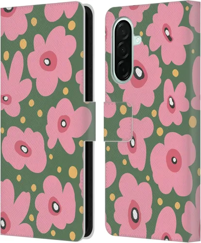 Vista 313 de Head Case Designs Officially Licensed Ninola Ditsy Flowers Yellow Nature Bold Leather Wallet Case Compatible with Samsung Galaxy A07 4G