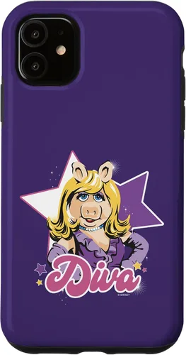 Vista 8 de Funda para iPhone 16 Disney The Muppets Miss Piggy Diva Retrato