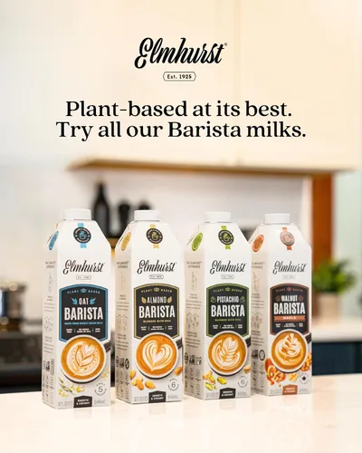 Vista 7 de Elmhurst 1925 Barista Edition Leche de avena, a base de plantas, vegana, 32 onzas (paquete de 6)