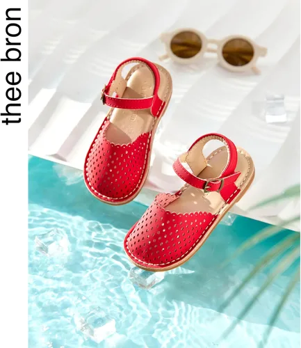 Vista 70 de THEE BRON Sandalias cómodas para niñas, zapatos para niños, sandalias rellenas