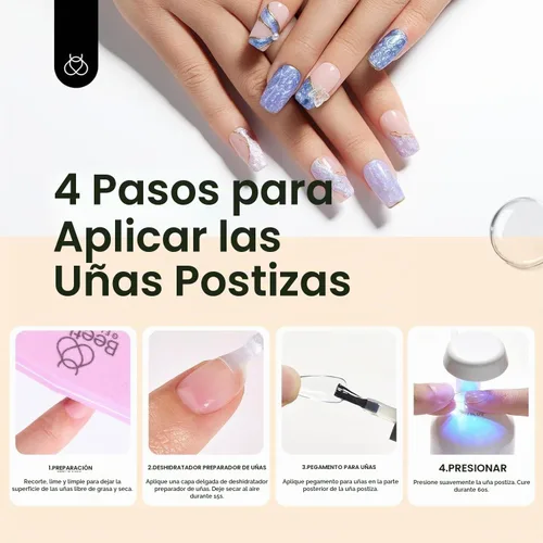 Vista 5 de Beetles - Kit de deshidratador de uñas de gel 9 en 1 para uñas acrílicas
