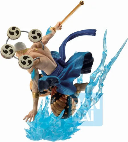 Vista 3 de Figura Ichibansho – Una pieza – Recuerdos de Enel Duel, estatua coleccionable de Bandai Spirits