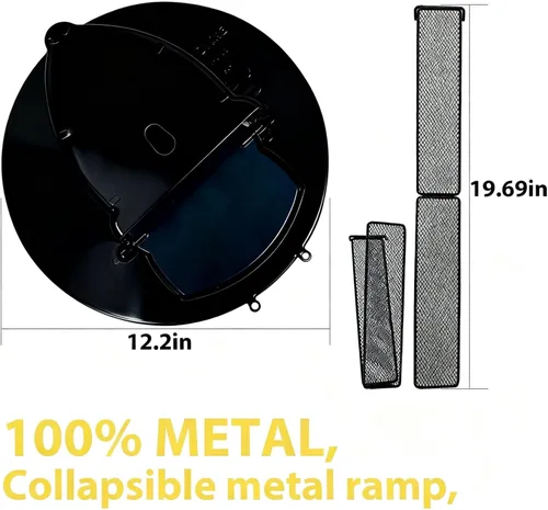 Vista 6 de Trampa para Ratones de Tapa de Cubo de Metal para Cubo de 5 Galones, Material Fuerte que No se Deformará ni Será Mordido, Trampas para Ratas Humanas