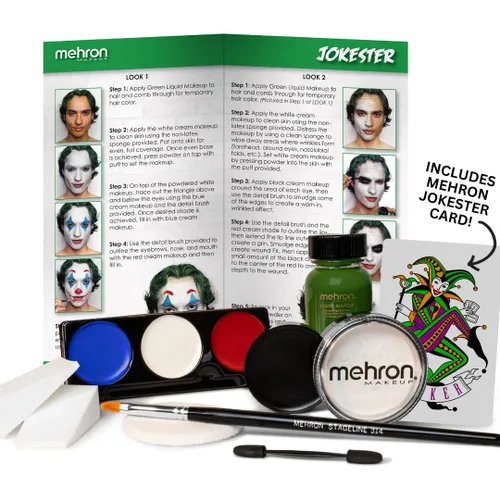 Vista 2 de Mehron - Kit de maquillaje premium de personaje (Evil J)