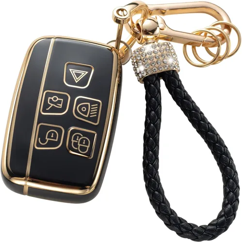 Vista 28 de Gematay - Funda para llavero Cadillac, carcasa protectora compatible con Escalade CTS SRX XT5 ATS CT6 5 botones llave remota Smart Key Protector